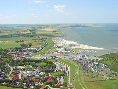 Luftfoto von Bensersiel